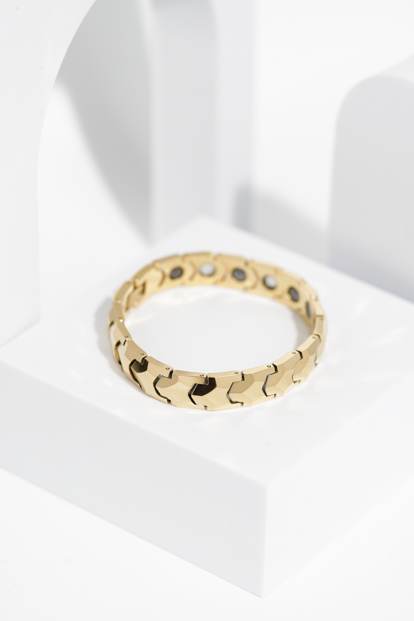 Golden Bold - Ceramic bracelet for men worldjewel.in men's bracelets