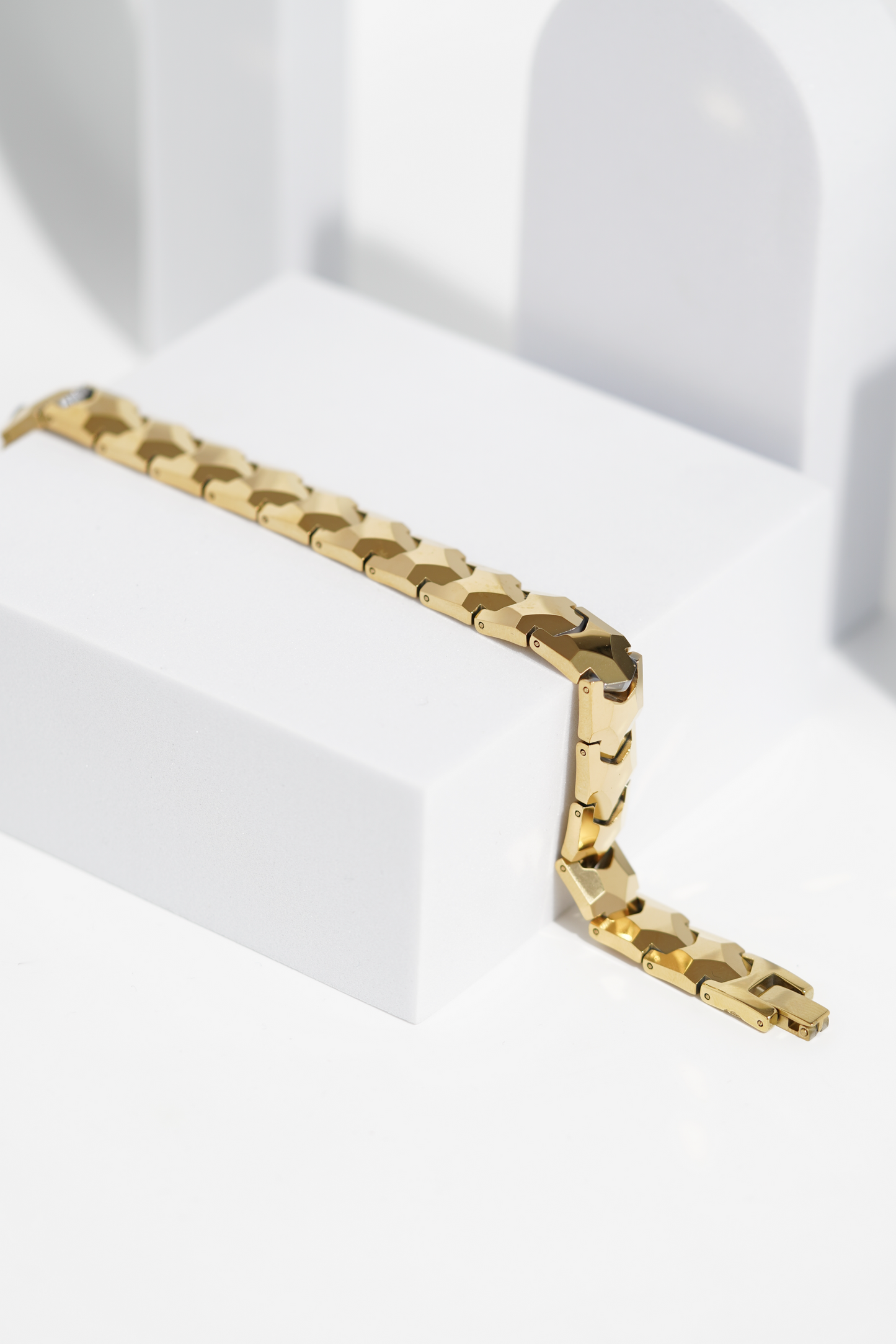 Golden Bold - Ceramic bracelet for men worldjewel.in men's bracelets