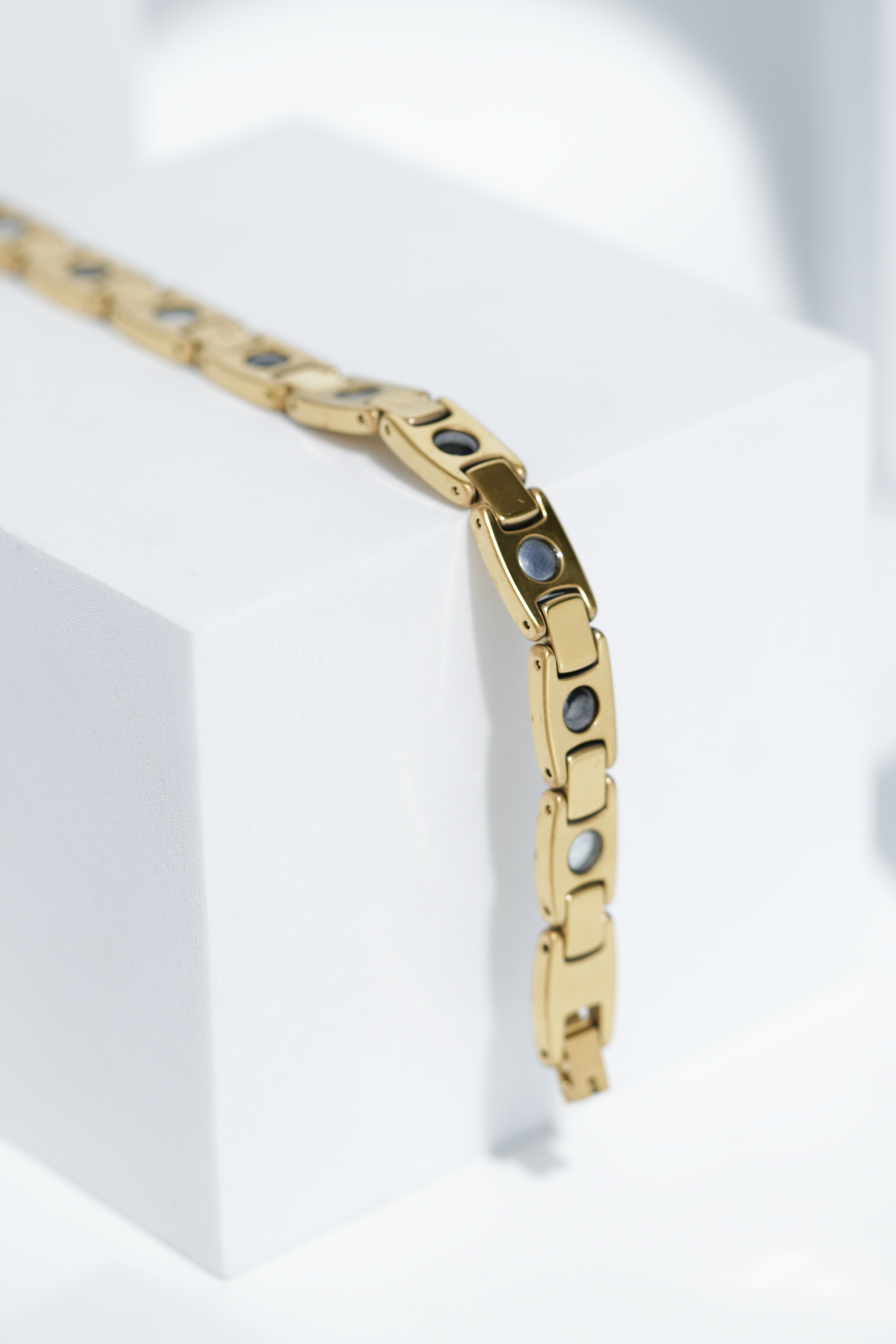 Golden Oval - Ceramic bracelet for men. worldjewel.in men's bracelets