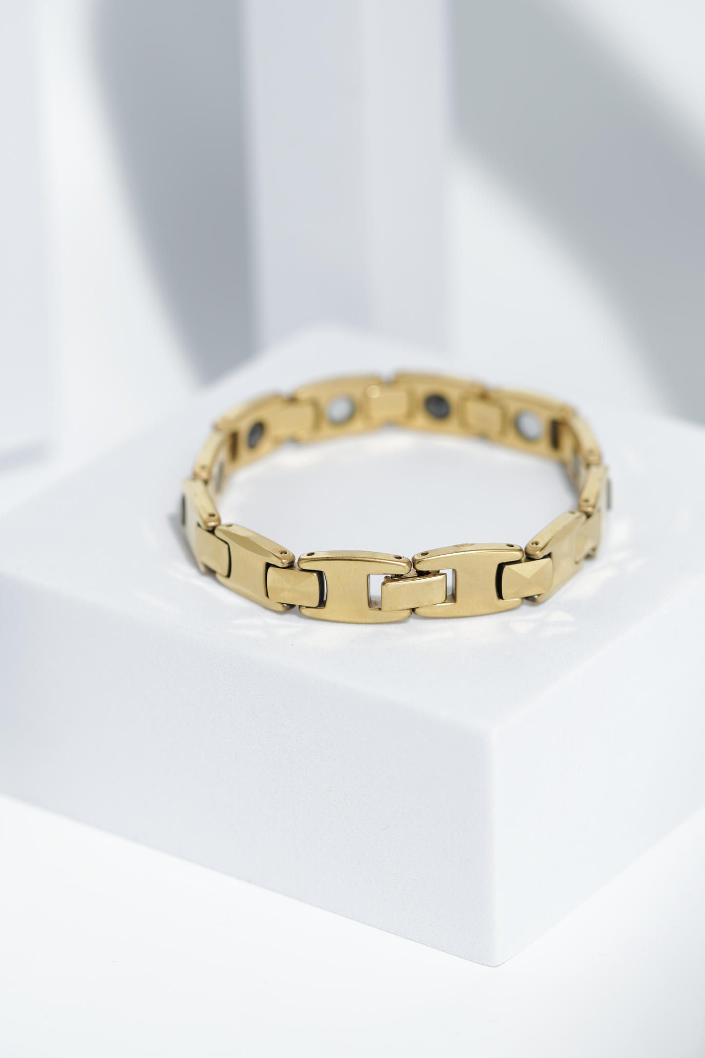 Golden Oval - Ceramic bracelet for men. worldjewel.in men's bracelets