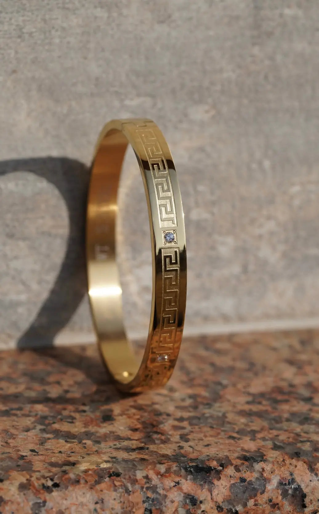 Diamond greek pattern - kada For Men. worldjewel.in men's bracelets