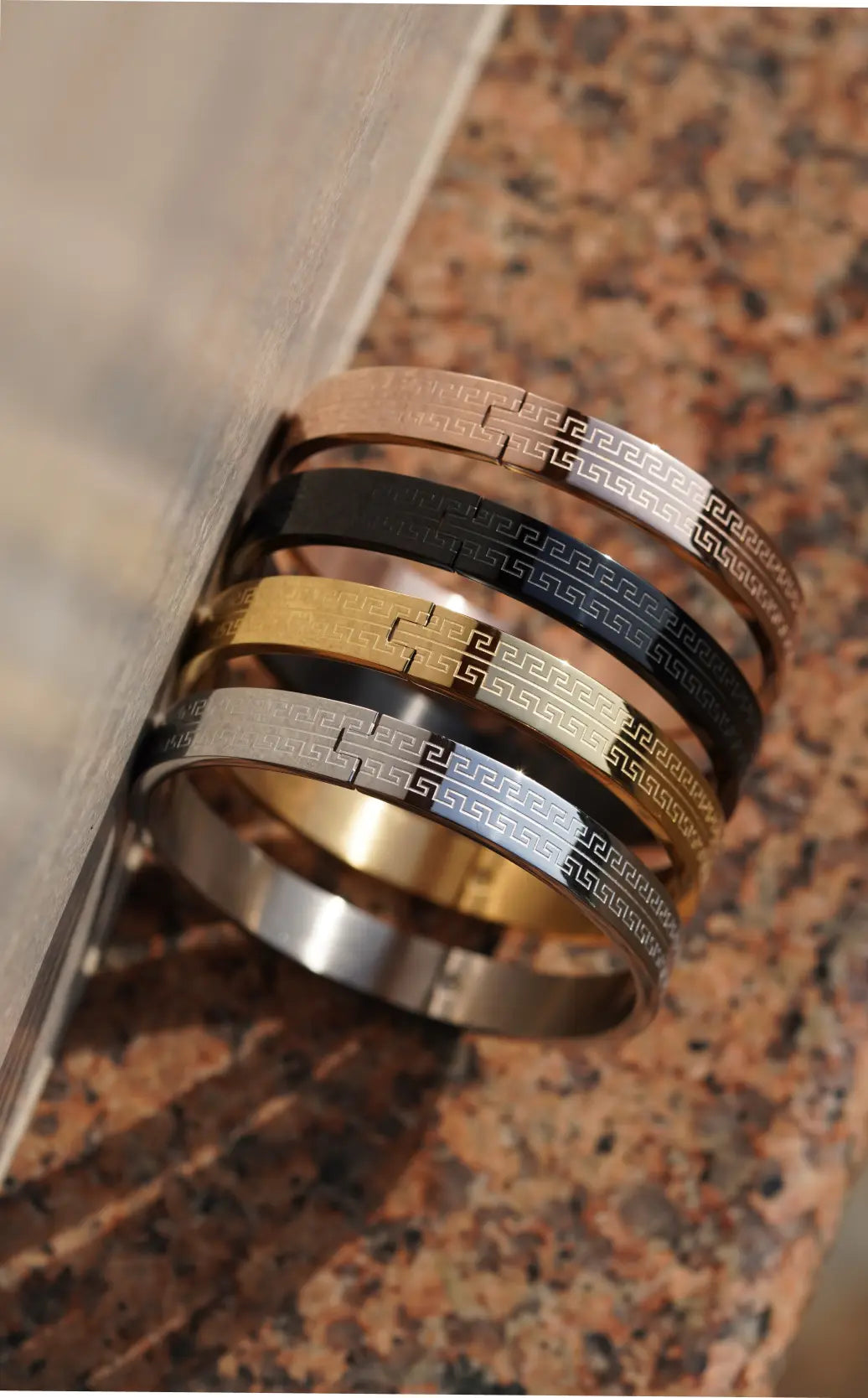 Greek Key Pattern - kada For Men. worldjewel.in men's bracelets