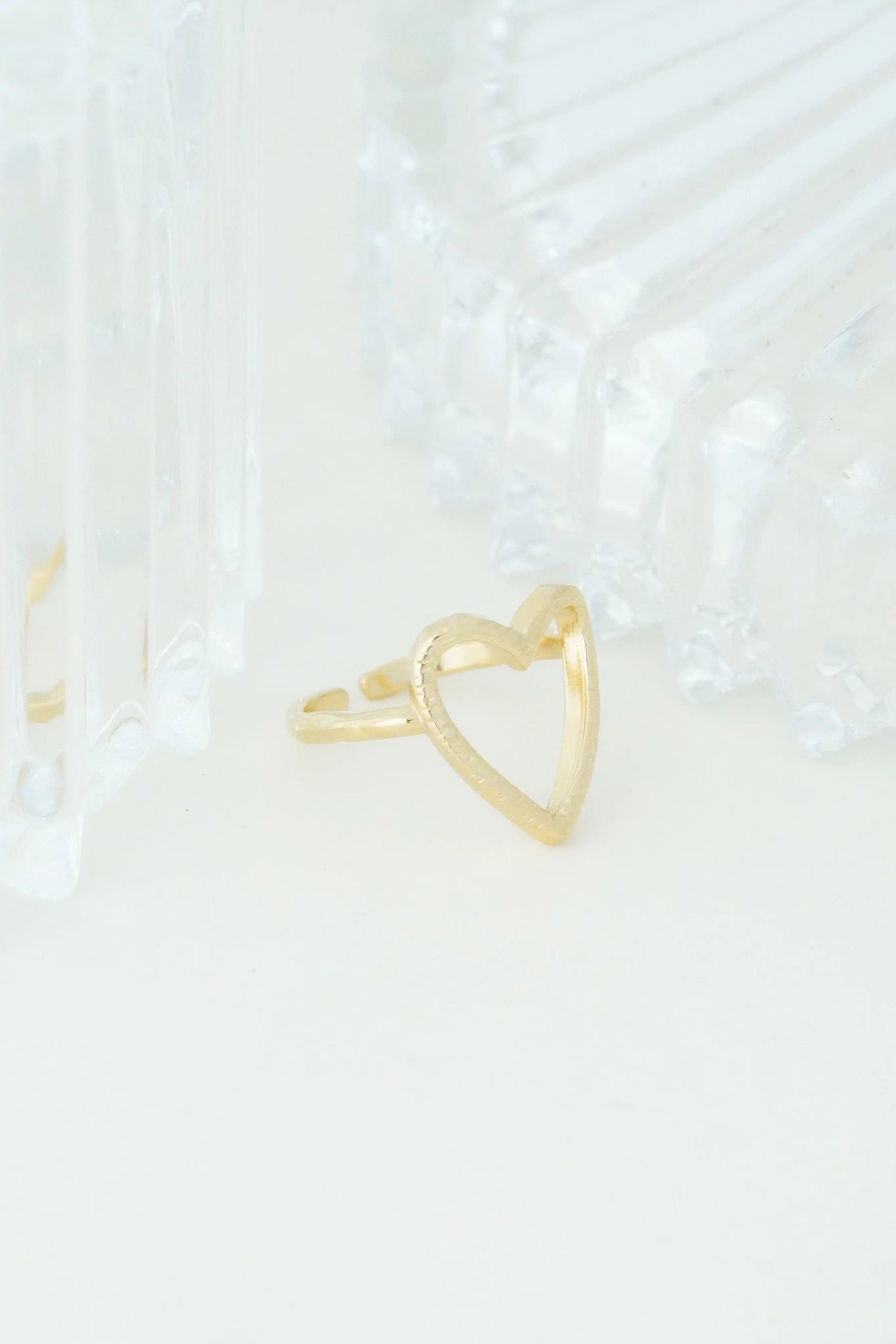 Heart Partten Adjustable Ring worldjewel.in ADJUSTABLE RING