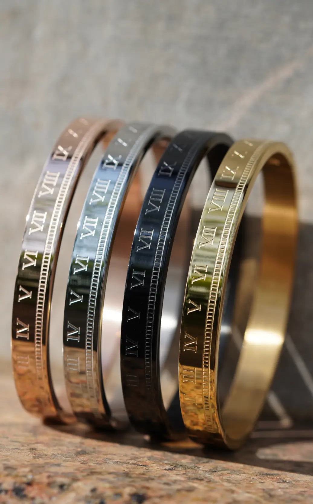 Roman Number Stainless Steel kada For –1