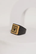 18k Gold Tone Crown Ring For Men worldjewel.in men's ring