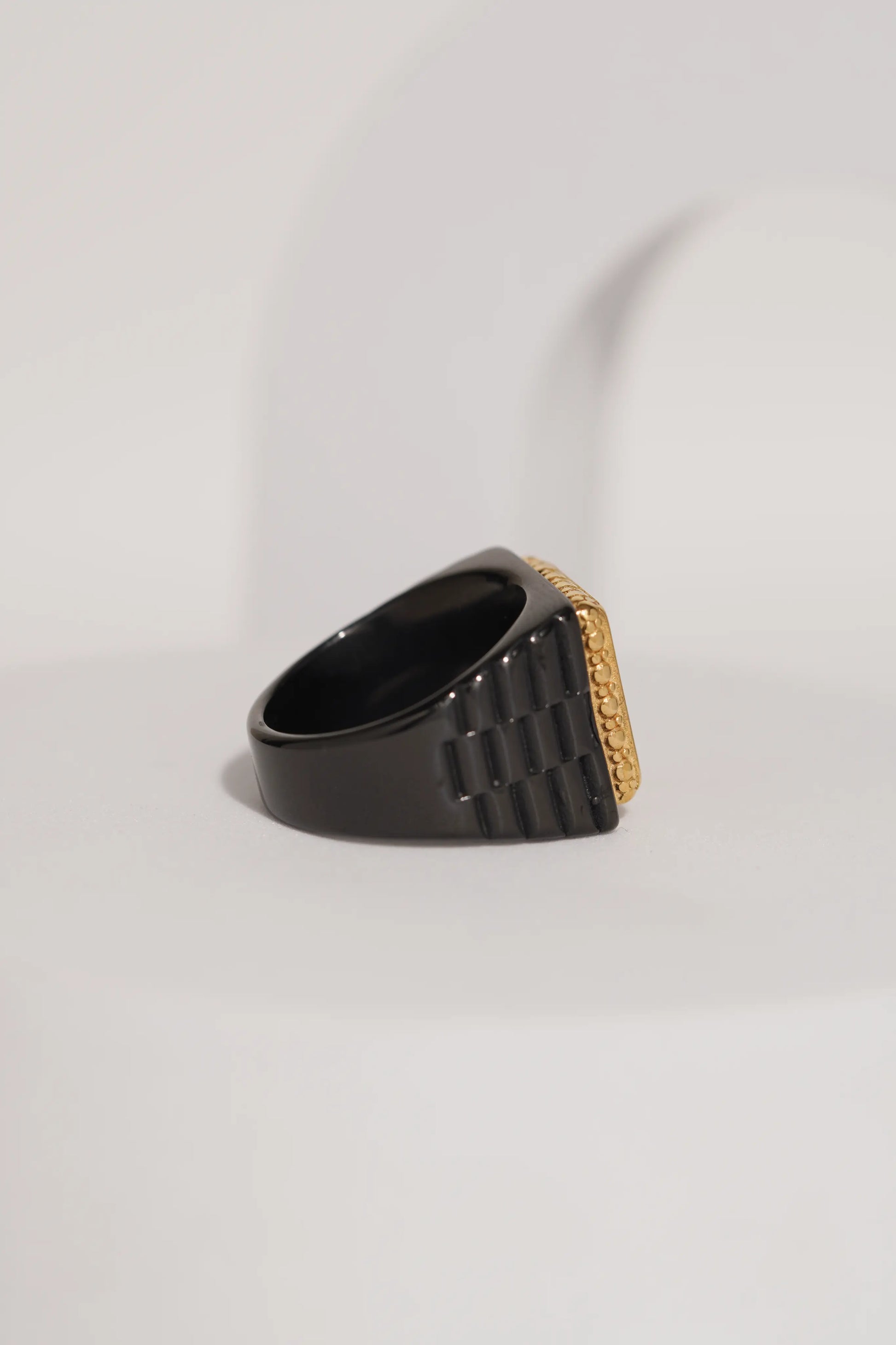18k Gold Tone Crown Ring For Men worldjewel.in men's ring