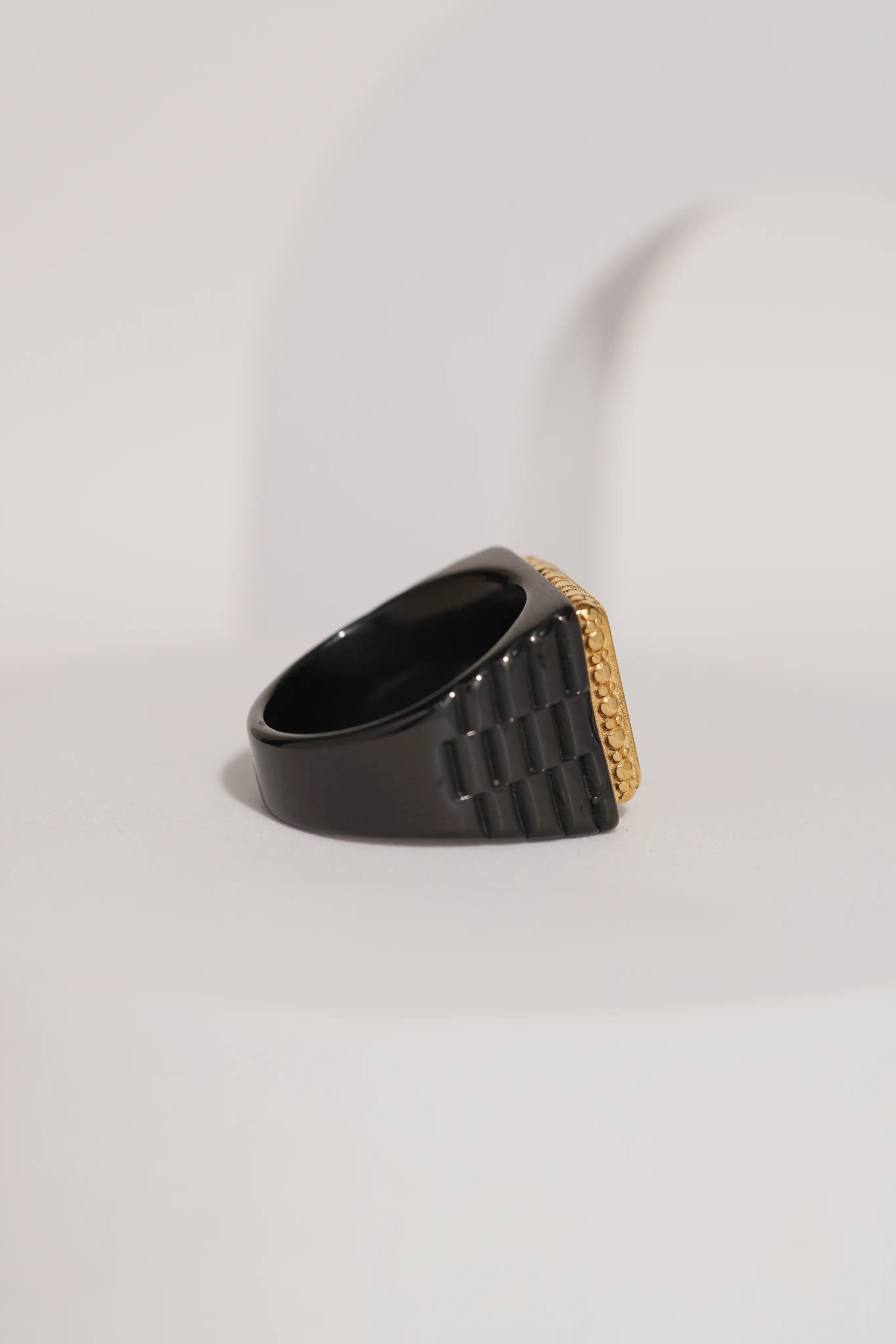 18k Gold Tone Crown Ring For Men worldjewel.in men's ring