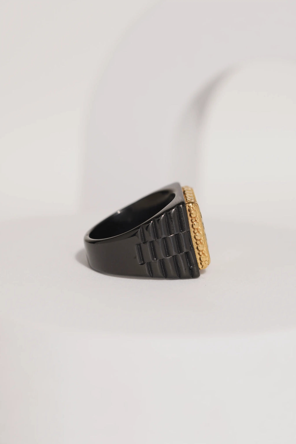 18k Gold Tone Crown Ring For Men worldjewel.in men's ring