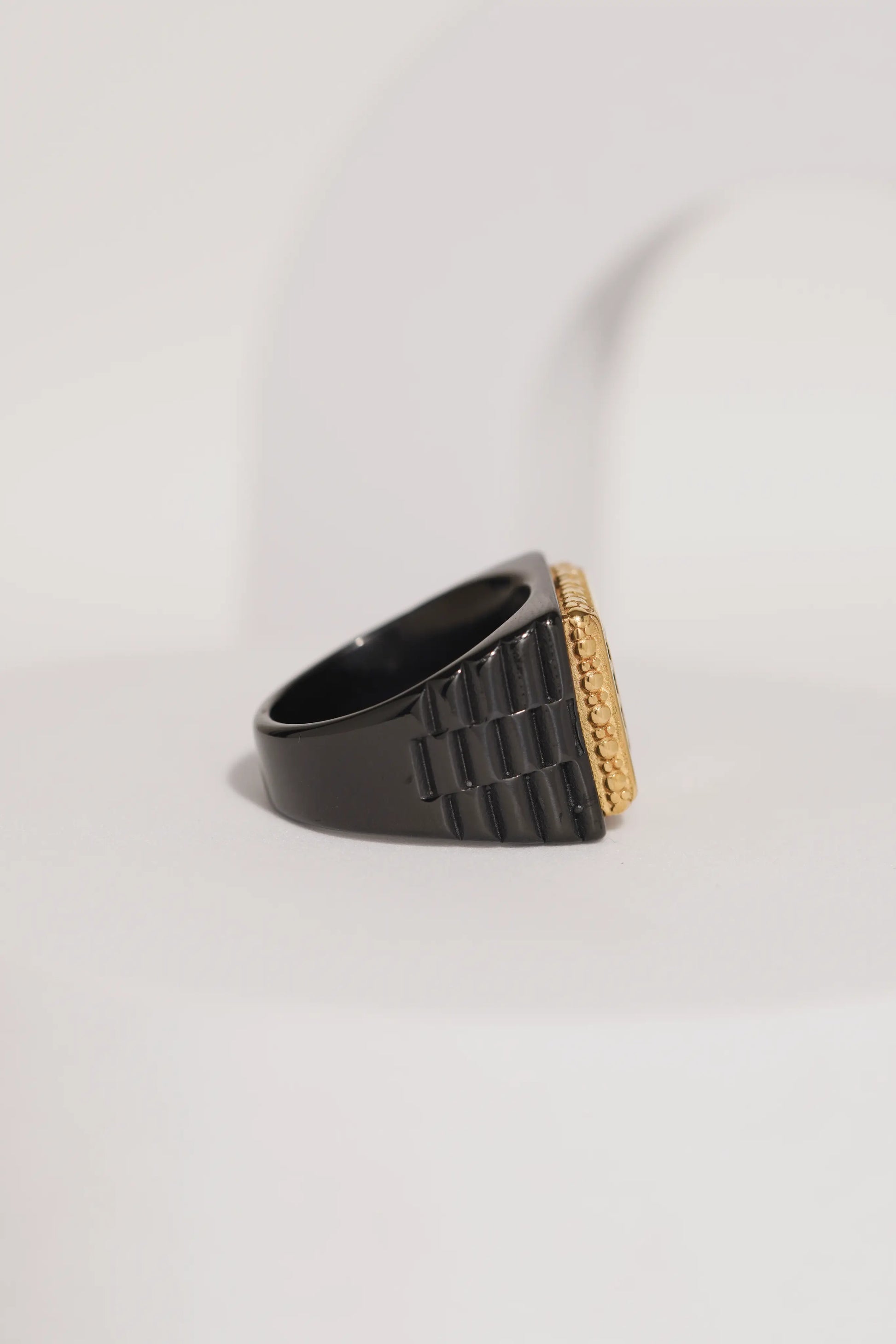 18k Gold Tone Crown Ring For Men worldjewel.in men's ring