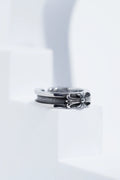 Aesthetic Silver Petal Pattern Ring For Men worldjewel.in men's ring