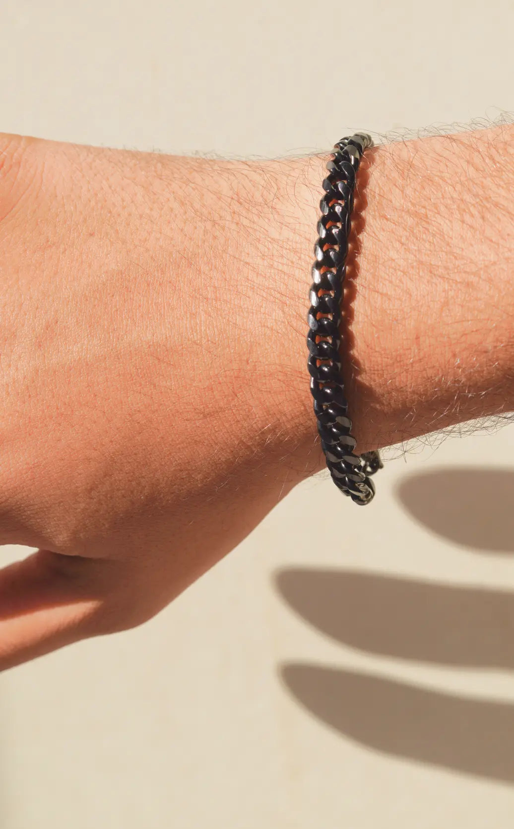 Black Chain Bracelet | Stainless Steel | Anti-tarnish | Unisex. - worldjewel.in