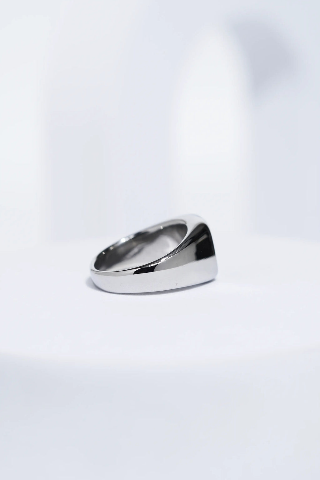 Black Diamond Silver Minimalistic Stainless Steel Ring For Men. worldjewel.in men's ring