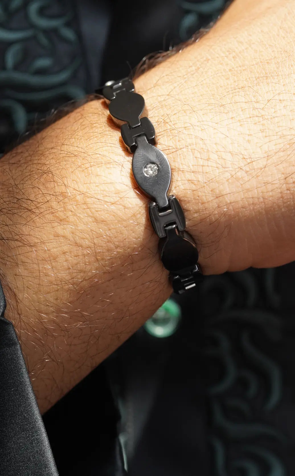 Black full - Ceramic bracelet for men worldjewel.in men's bracelets
