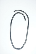 Black snake Classic chain | Stainless Steel chain for men's | 24inch | Anti-Tarnish. worldjewel.in Men's chain