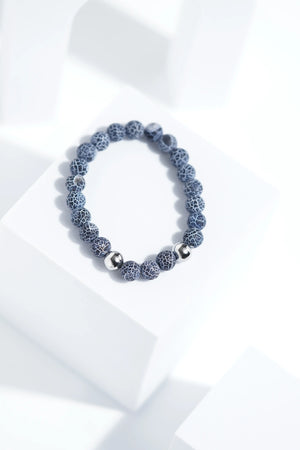 Blue & White  Bead Bracelets | Unisex. worldjewel.in Bead Bracelets