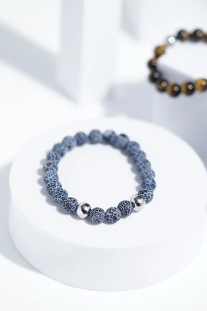 Blue & White  Bead Bracelets | Unisex. worldjewel.in Bead Bracelets
