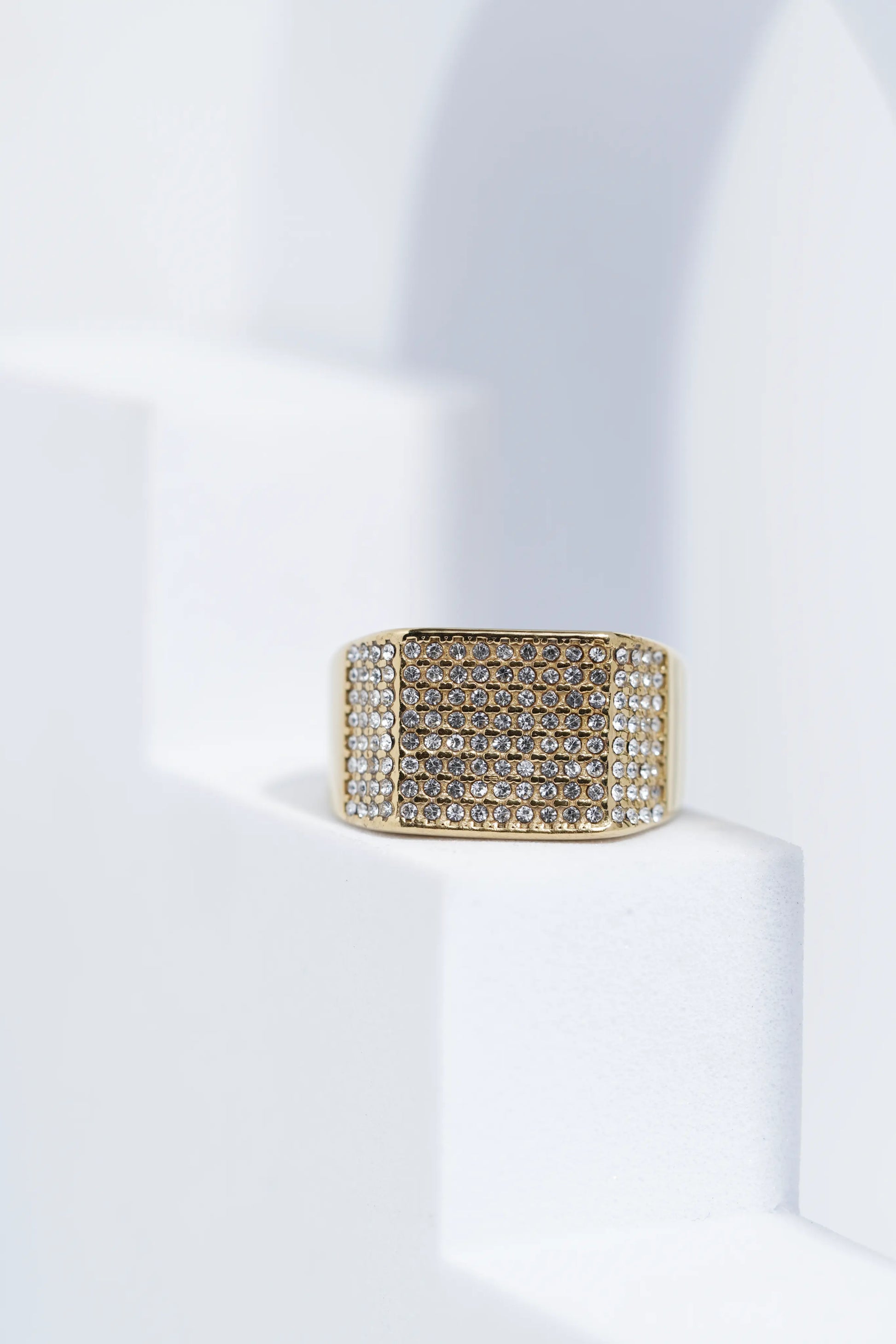 Bold Iced Diamond Ring For Men worldjewel.in men's ring