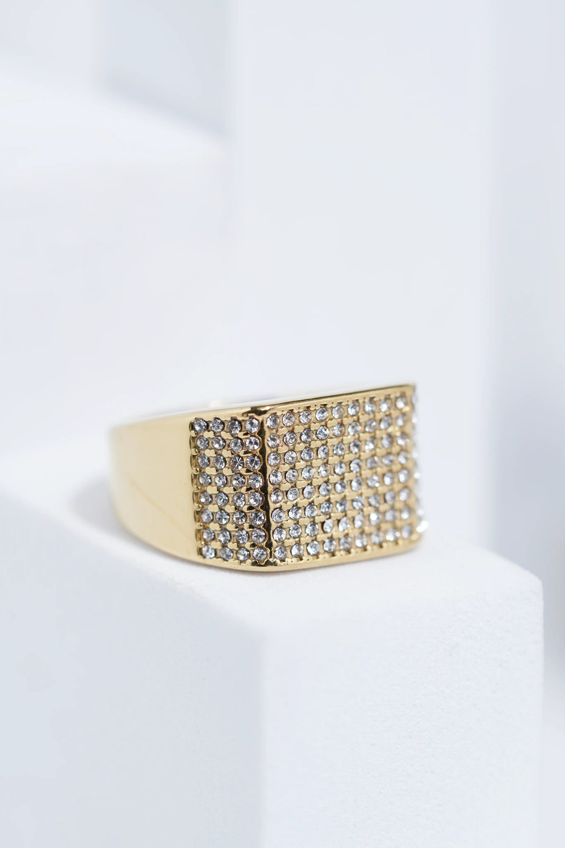 Bold Iced Diamond Ring For Men worldjewel.in men's ring