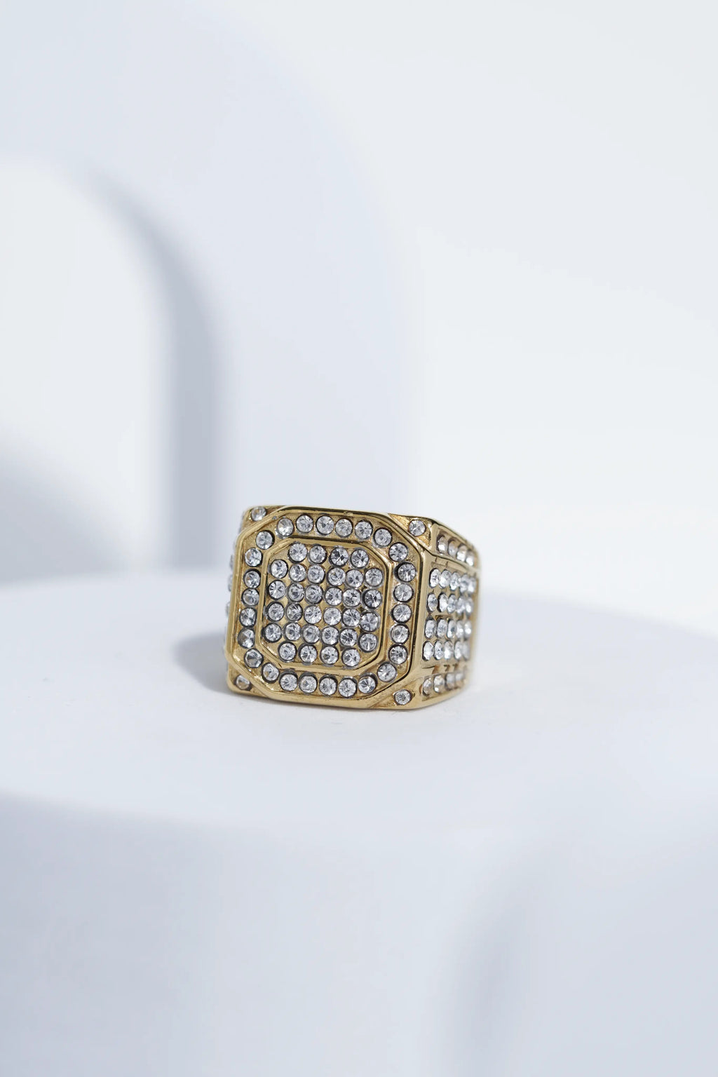 Bold Iced Diamond Ring For Men worldjewel.in men's ring