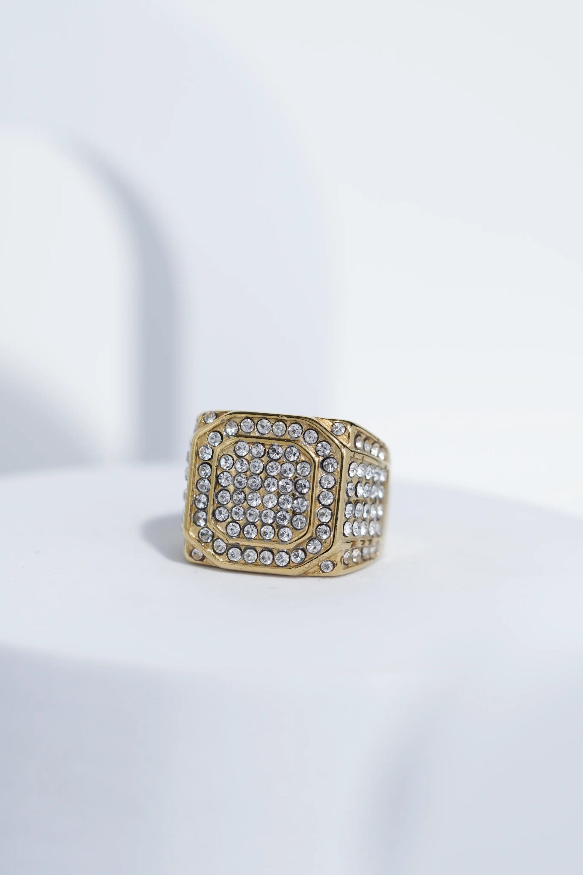 Bold Iced Diamond Ring For Men worldjewel.in men's ring