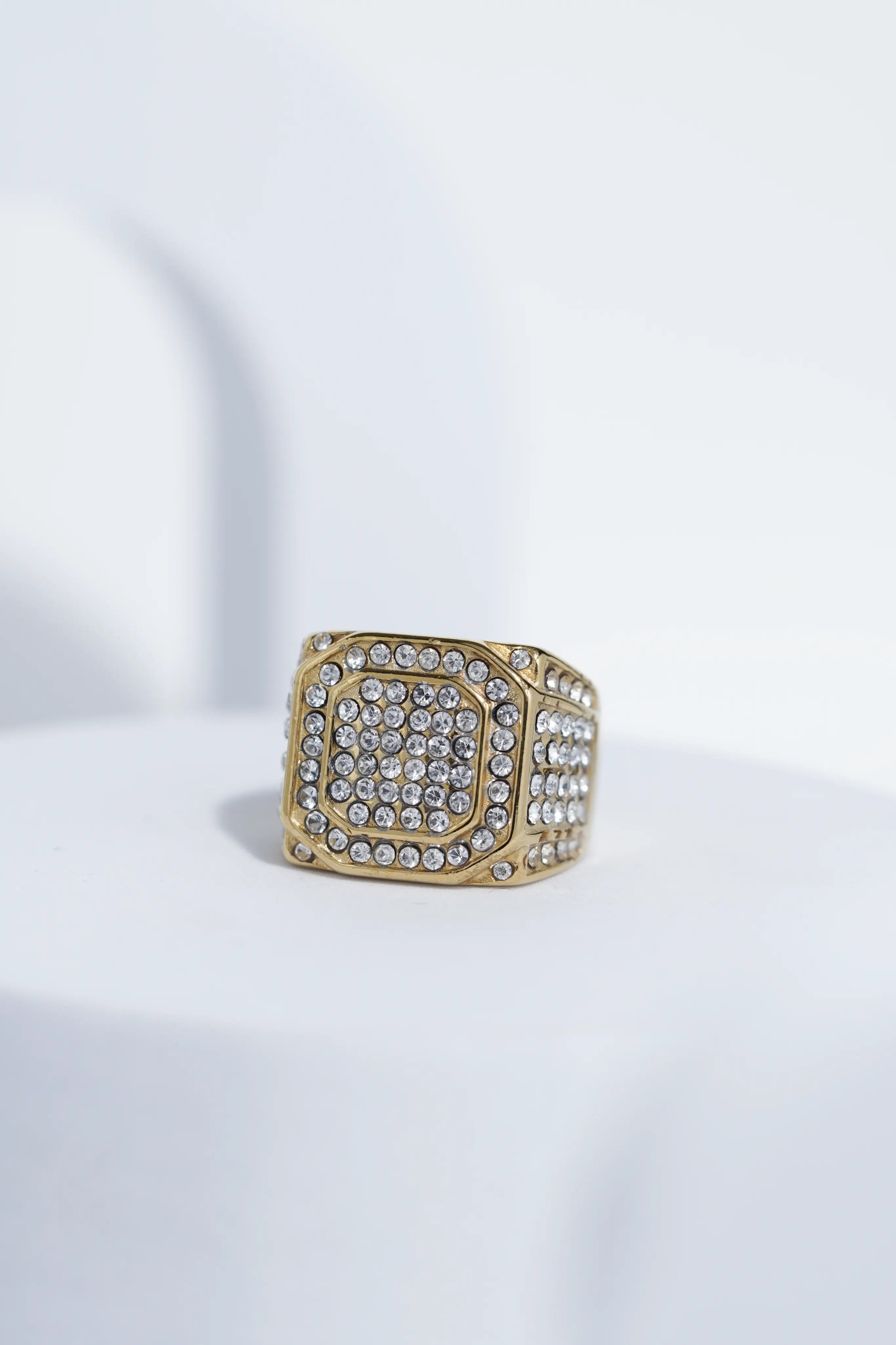 Bold Iced Diamond Ring For Men worldjewel.in men's ring