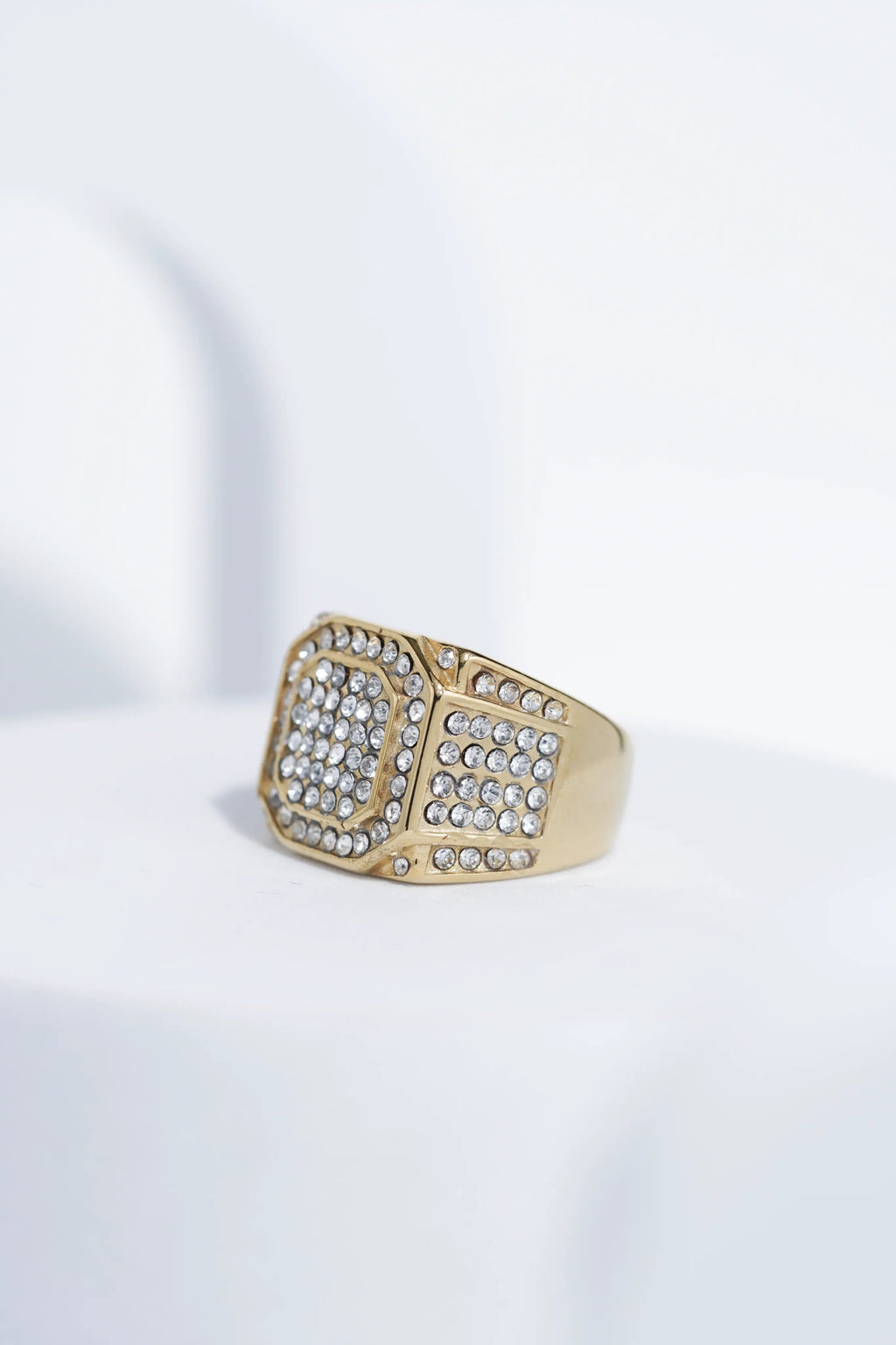Bold Iced Diamond Ring For Men worldjewel.in men's ring