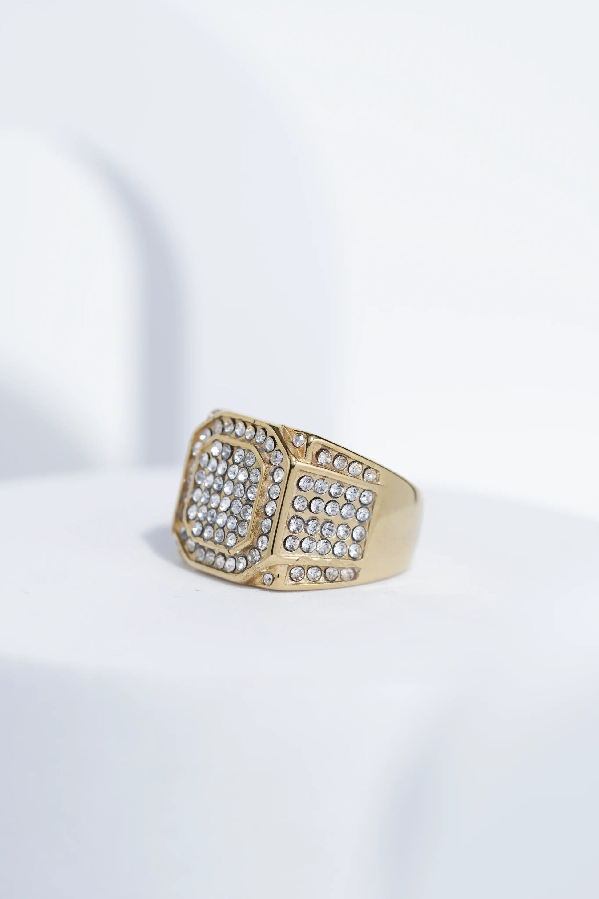 Bold Iced Diamond Ring For Men worldjewel.in men's ring