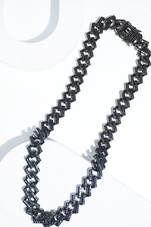 Bold black | Ice-chain | Unisex | Hiphop style. worldjewel.in Unisex-ice-chain