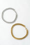 Sleek Heavy Stainless Steel Chain Bracelet For Men