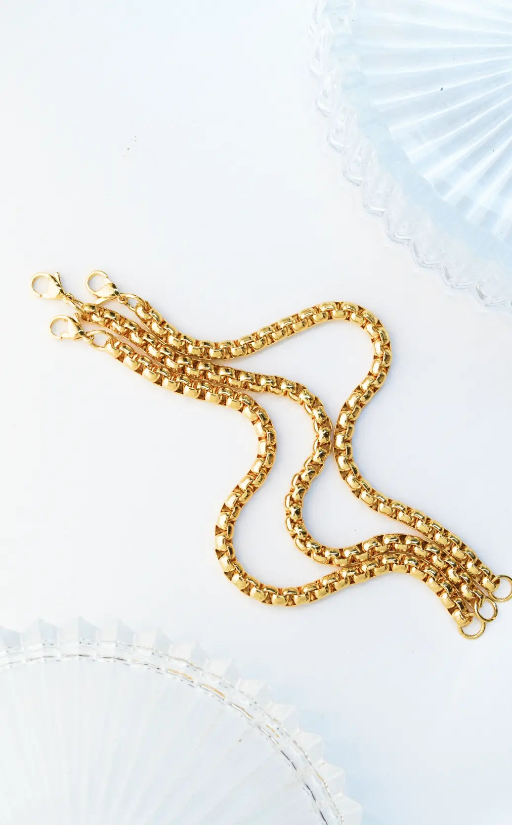 Chain bracelets gold  ( 3 pices ) worldjewel.in men's bracelets