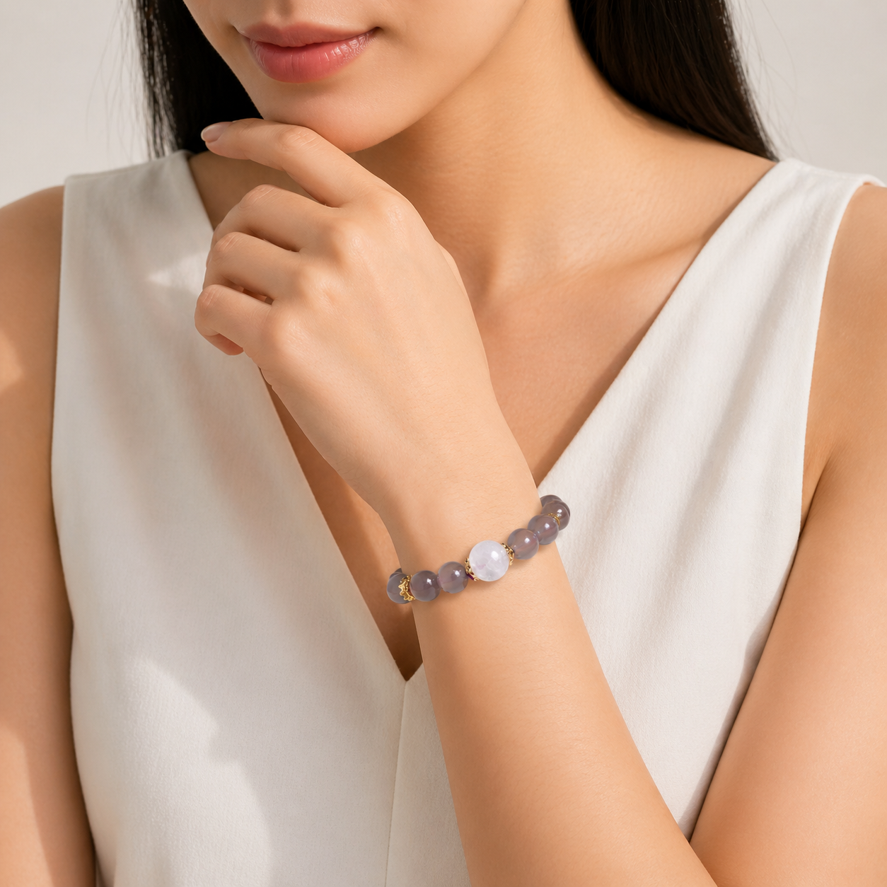 Moonveil Aura-Beads Bracelet (Unisex)