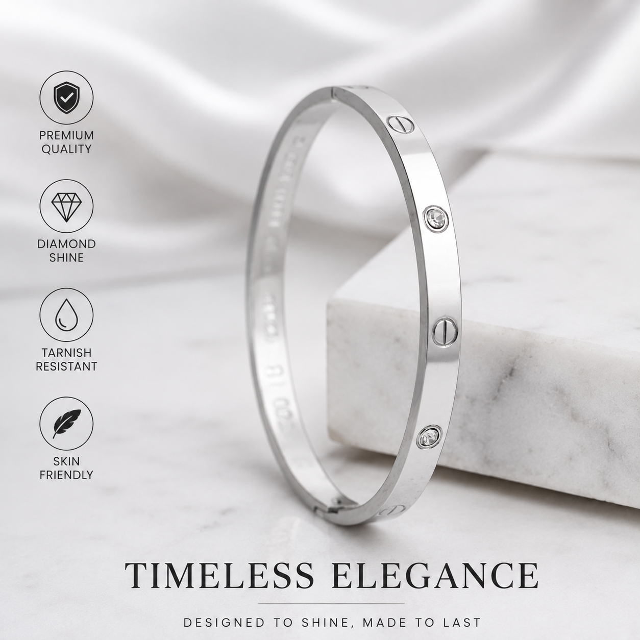 Timeless Elegance Studded Kada
