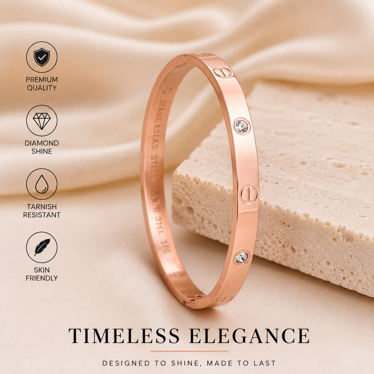 Timeless Elegance Studded Kada