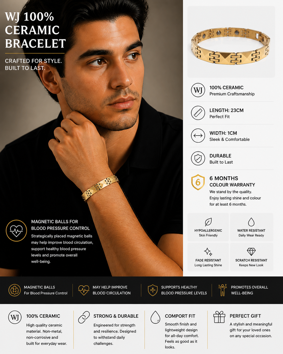 The Solis Magnetic Link Bracelet
