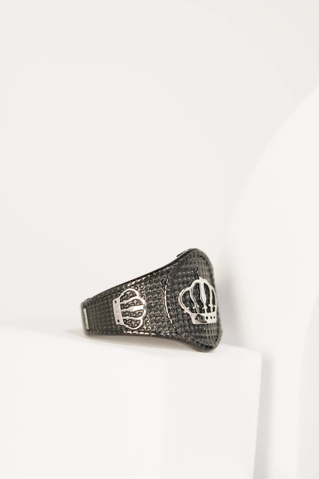 Crown & Dotted Ring For Men worldjewel.in men's ring