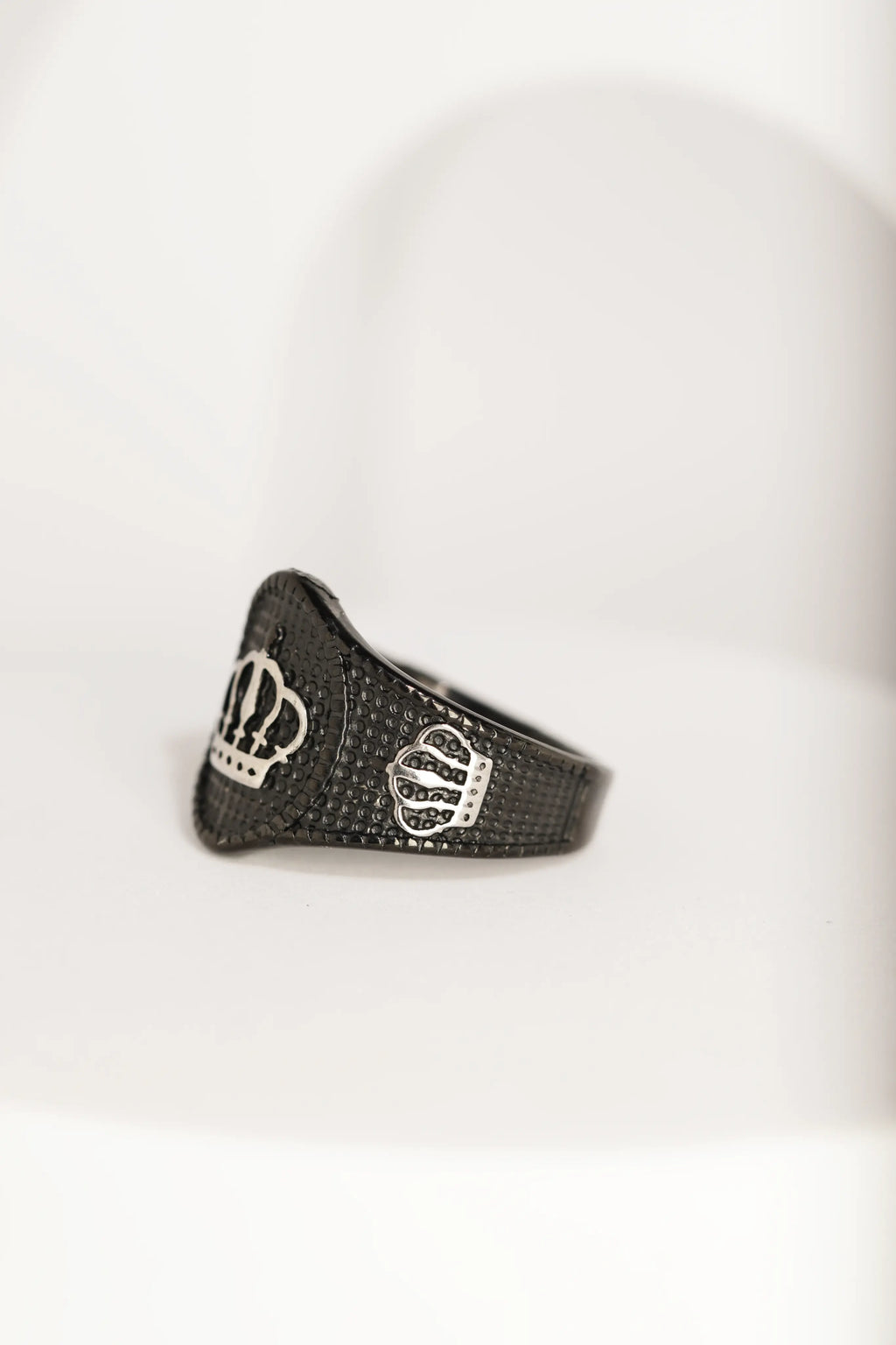 Crown & Dotted Ring For Men worldjewel.in men's ring