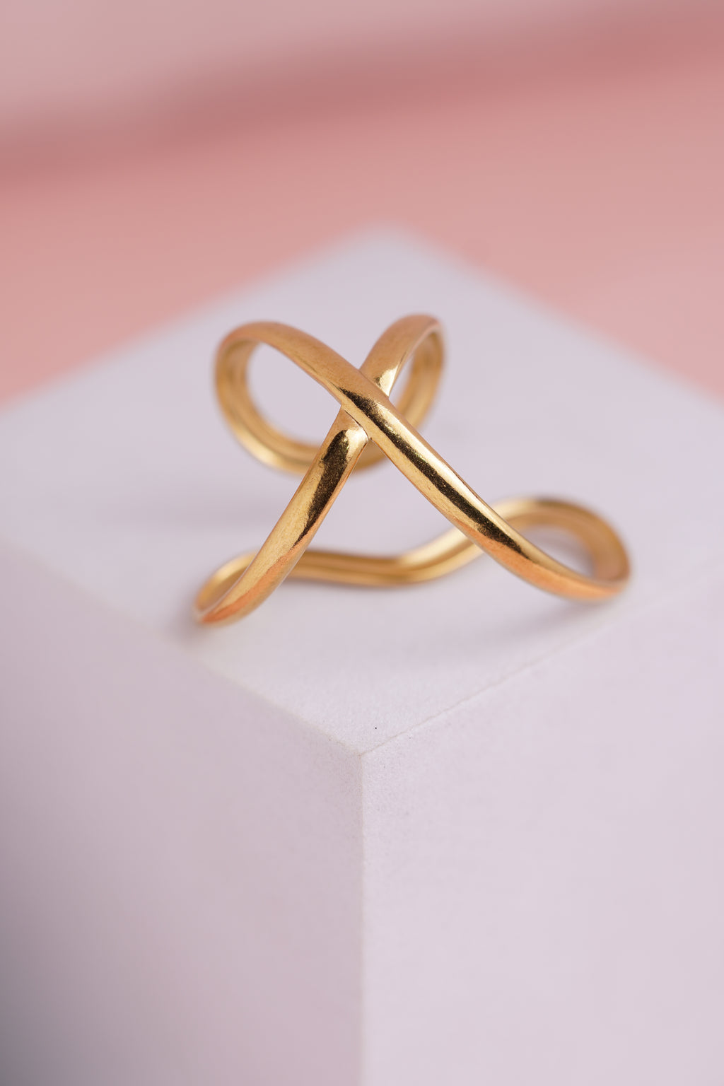 Golden Cross Adjustable ring (411-C)