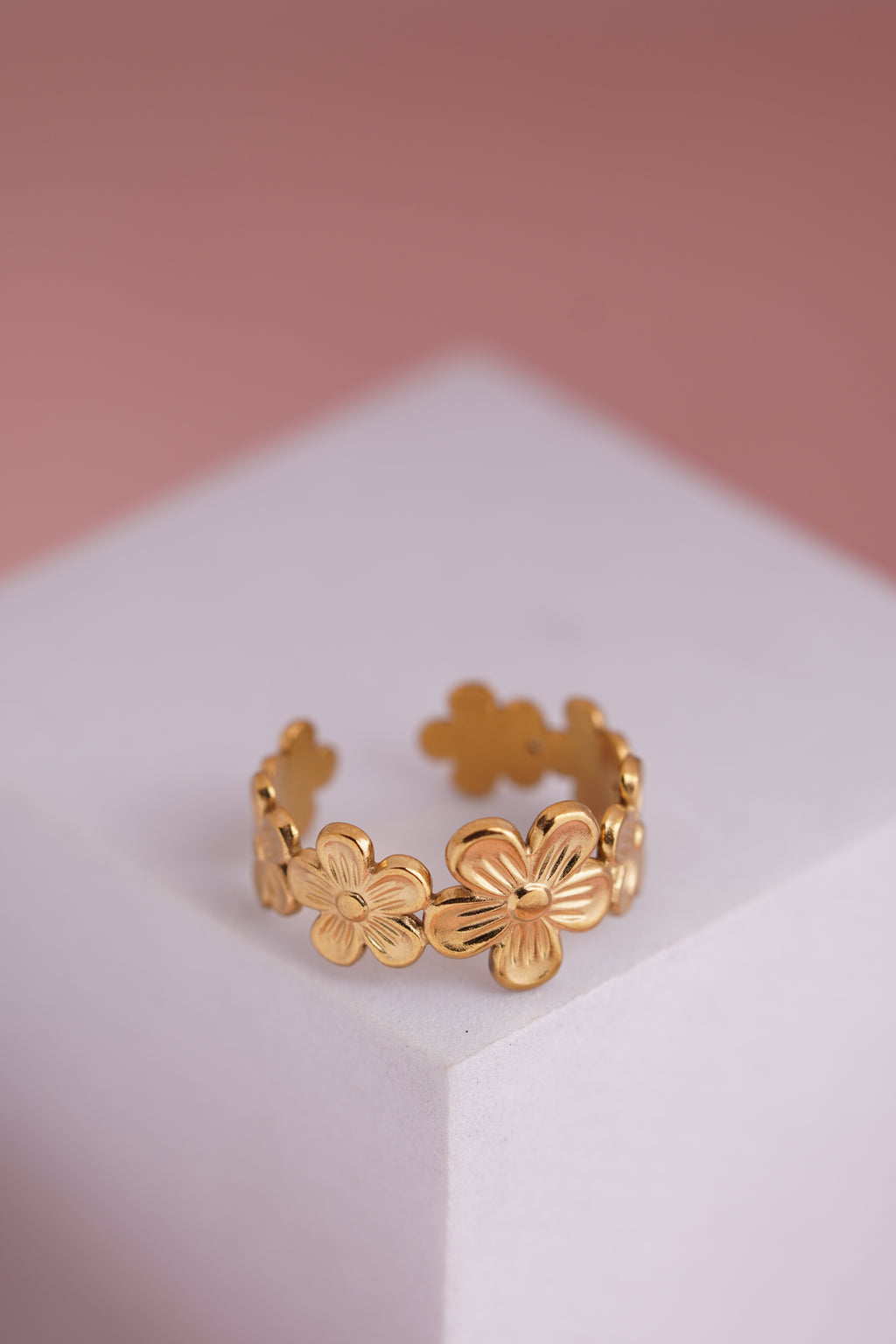 Floral Adjustable ring (420)