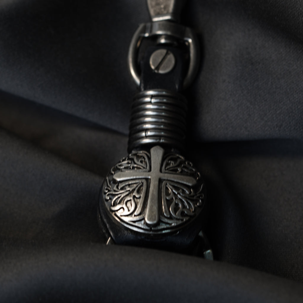 Vintage Cross Metal Keychain