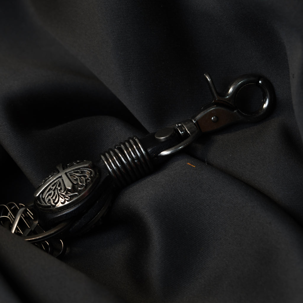 Vintage Cross Metal Keychain