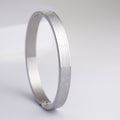 Signature 'X' Engraved Stainless Steel Kada