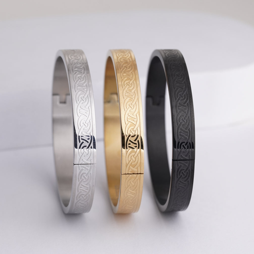 Celtic Eternity Knot Engraved Kada