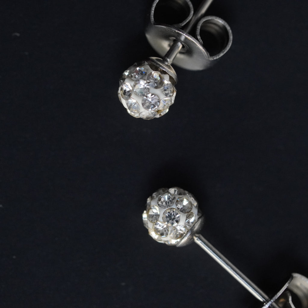 Dual Silhouette Zircon Set 2 Pair (4mm)