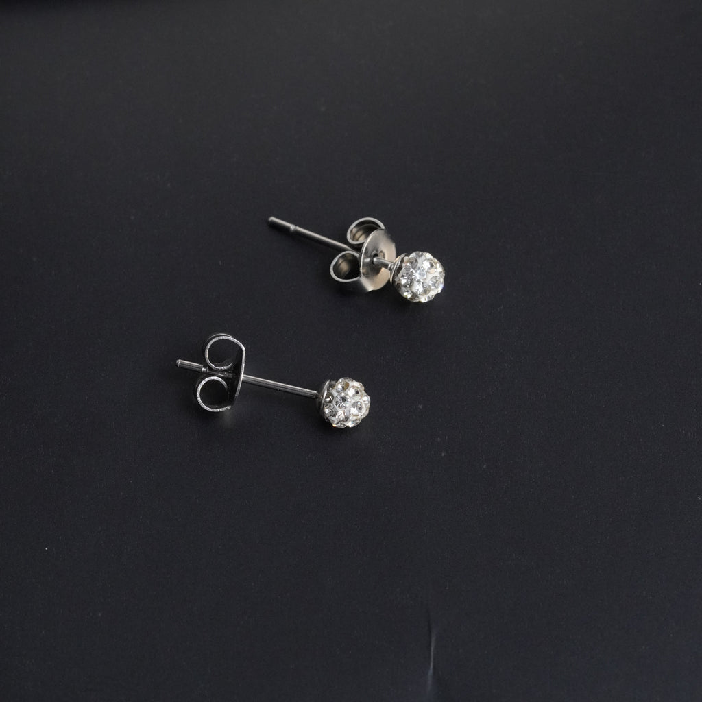 Dual Silhouette Zircon Set 2 Pair (4mm)