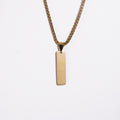 Rectangle Pendent With Ball Chain (XXL)