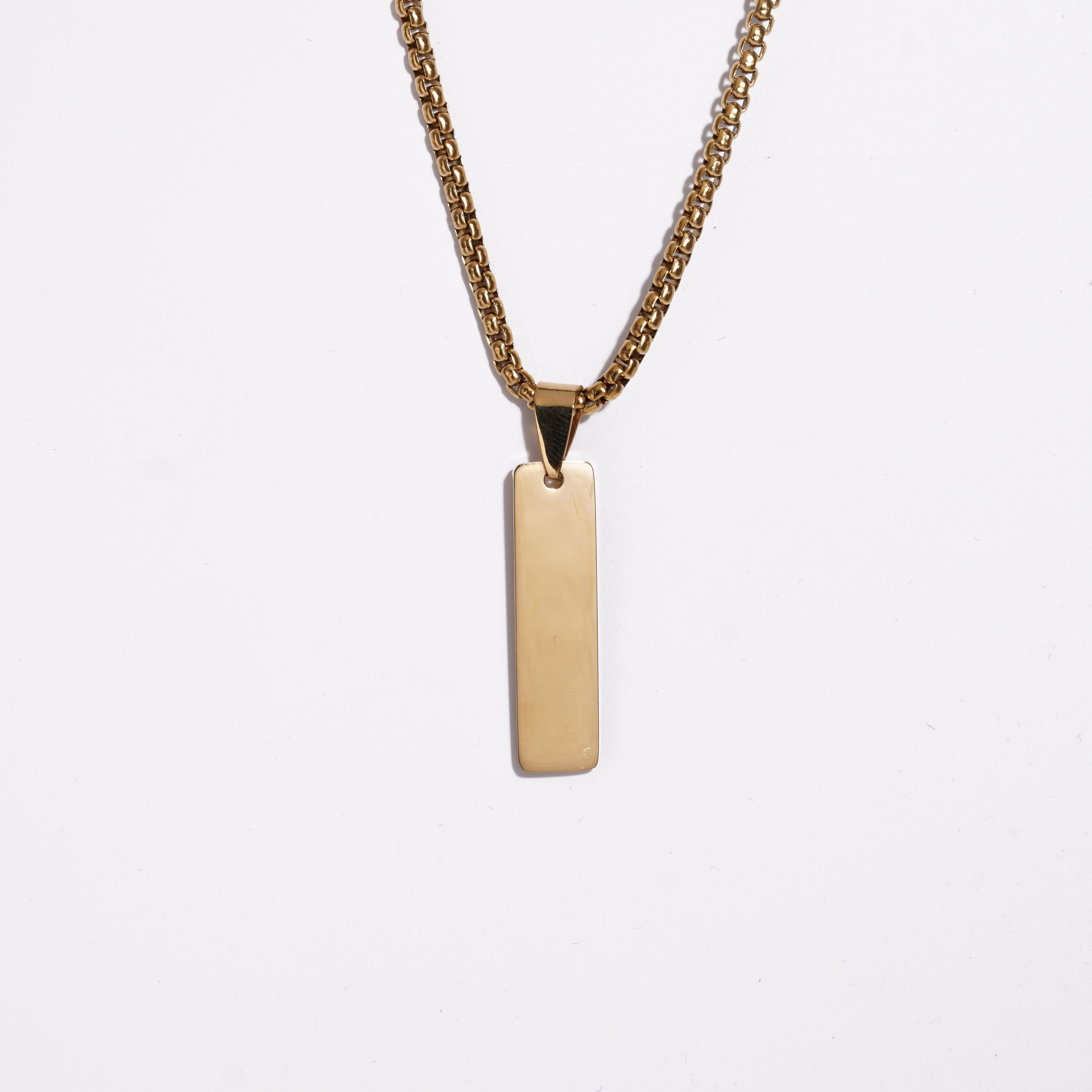 Rectangle Pendent With Ball Chain (XXL)