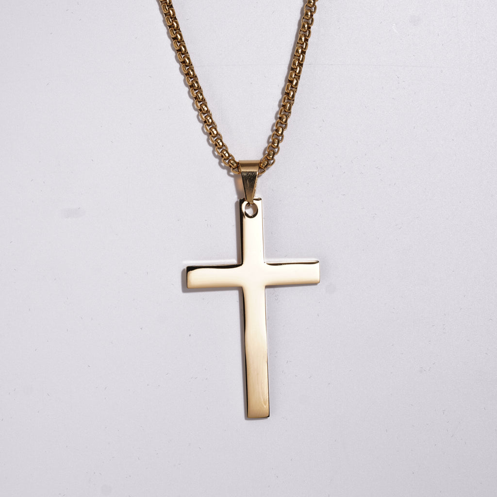 Cross Pendent With Ball Chain (XXL-size)