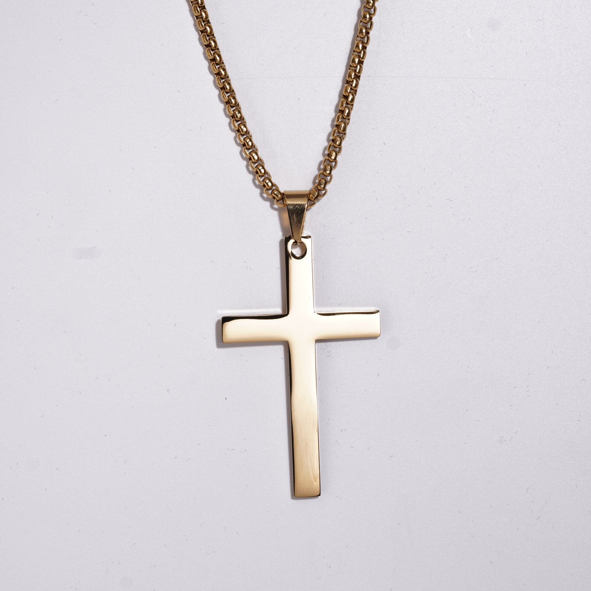 Cross Pendent With Ball Chain (XXL-size)