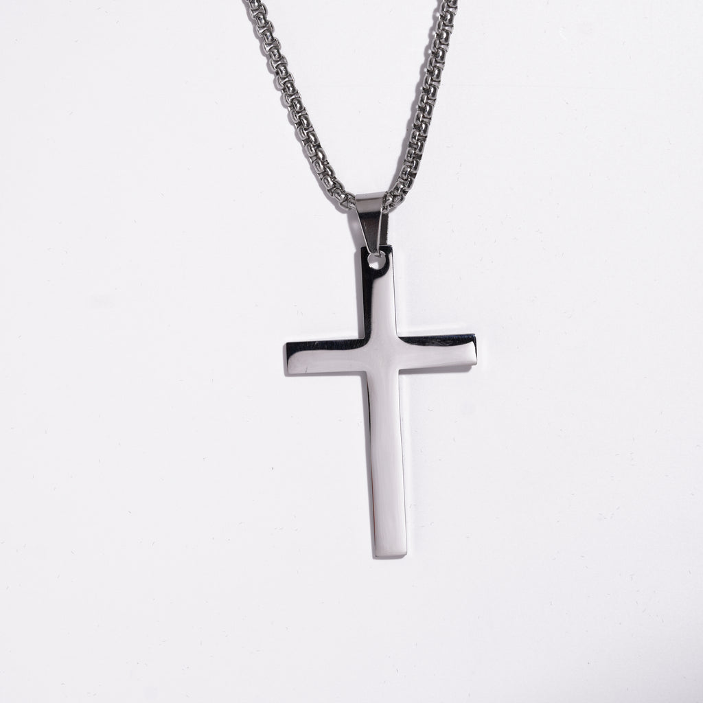 Cross Pendent With Ball Chain (XXL-size)