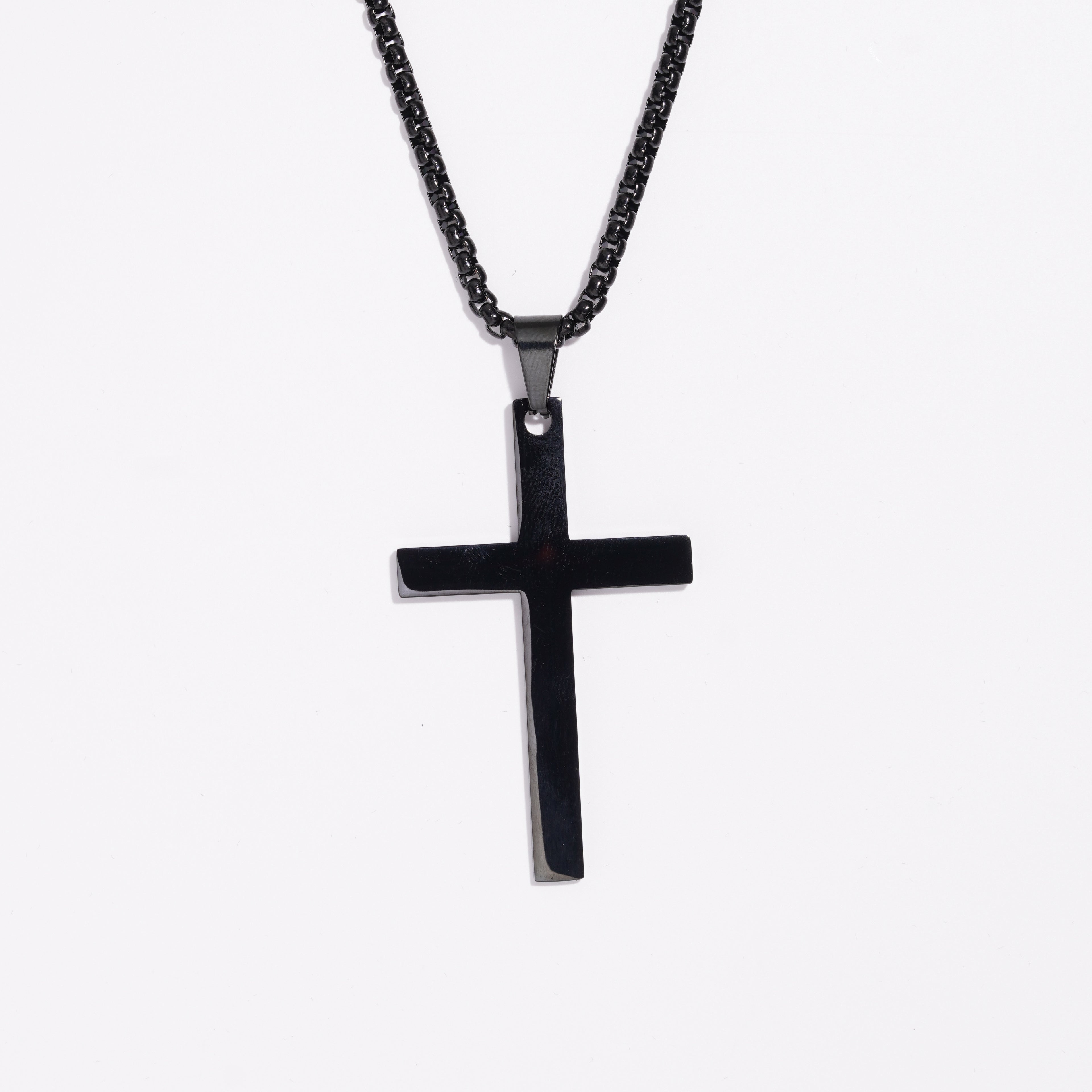 Cross Pendent With Ball Chain (XXL-size)